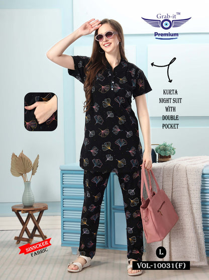 10031-F Grab It Sinker Kurta Night Suits