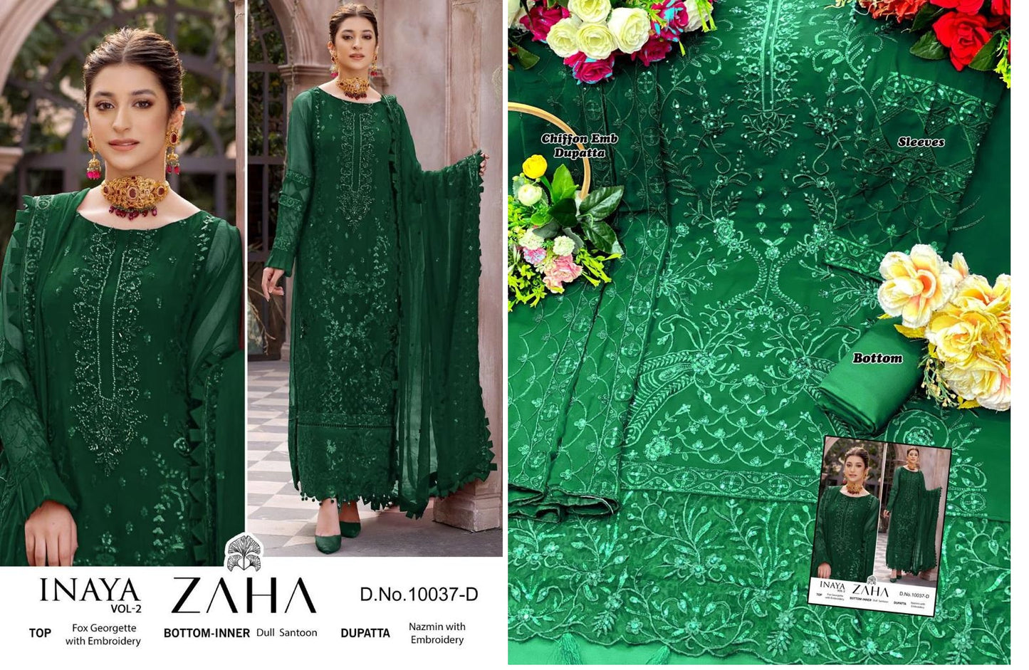 10037-Inaya Vol 2 Zaha Georgette Pakistani Salwar Suits