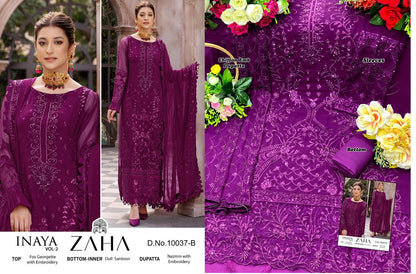 10037-Inaya Vol 2 Zaha Georgette Pakistani Salwar Suits