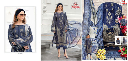 1006-1007 Aasha Designer Cotton Pakistani Patch Work Suits