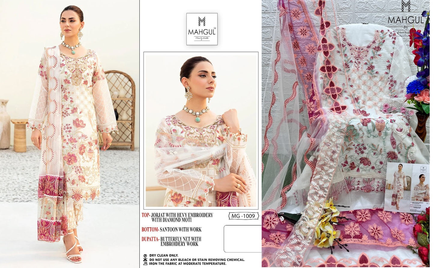 1006-1010 Mahgul Fox Georgette Pakistani Salwar Suits