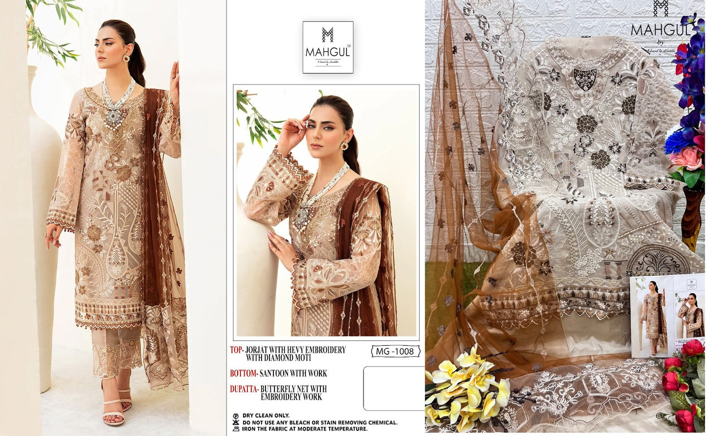 1006-1010 Mahgul Fox Georgette Pakistani Salwar Suits