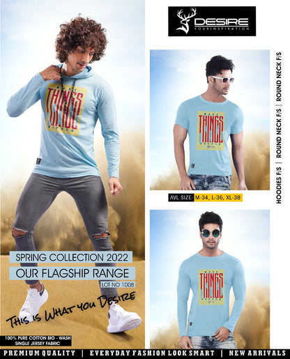1008 Desire Cotton Mens Tshirts