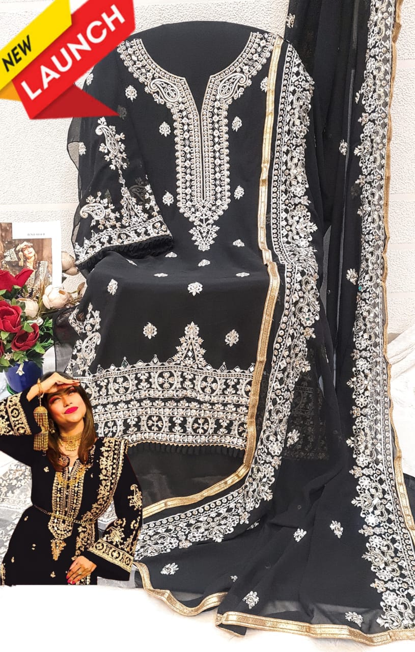 1008 Sapphire Georgette Pakistani Salwar Suits