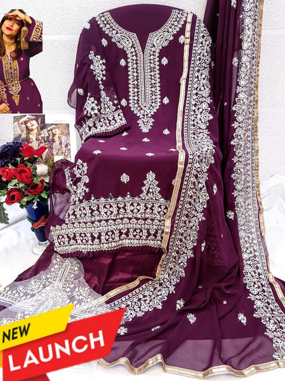 1008 Sapphire Georgette Pakistani Salwar Suits