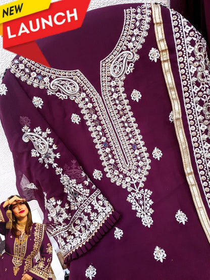 1008 Sapphire Georgette Pakistani Salwar Suits