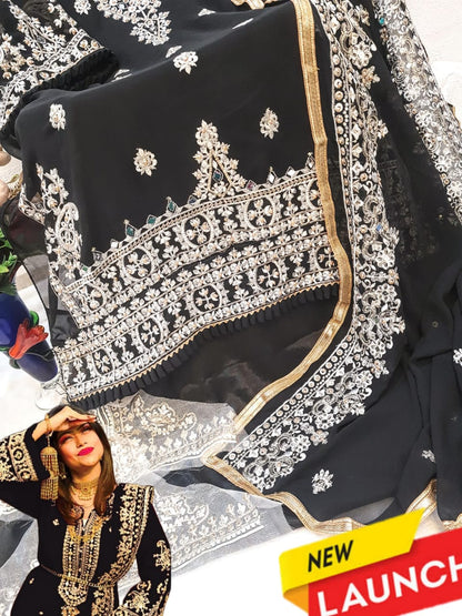 1008 Sapphire Georgette Pakistani Salwar Suits