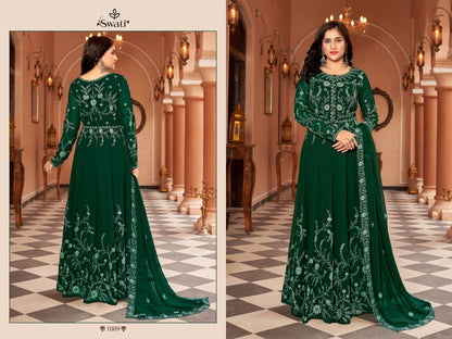 1009-1012 Swagat Georgette Anarkali Salwar Suits