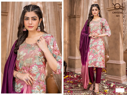 Crystal 101-102 You Readymade Pant Style Suits