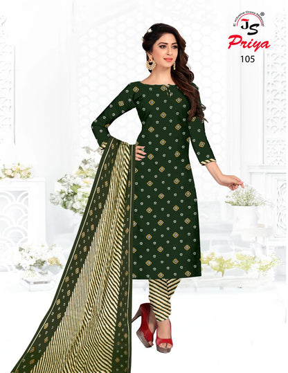 101-110 Js Priya Jaam Rayon Pant Style Suits