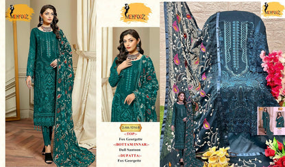 1014 Mehfooz Fox Georgette Pakistani Salwar Suits