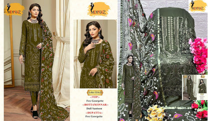 1014 Mehfooz Fox Georgette Pakistani Salwar Suits