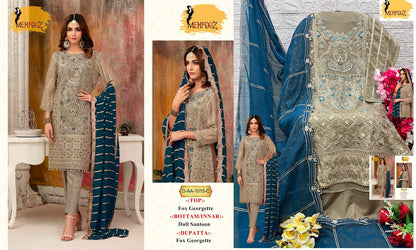 1015 Mehfooz Georgette Pakistani Salwar Suits
