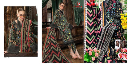 1016-1017 Aasha Designer Cotton Pakistani Patch Work Suits