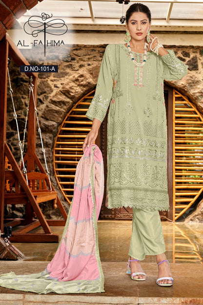 101 Al Fathima Fox Georgette Pakistani Salwar Suits