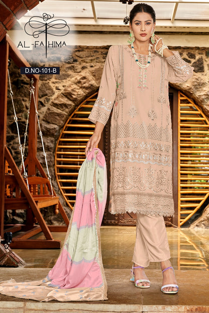 101 Al Fathima Fox Georgette Pakistani Salwar Suits