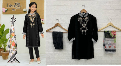 101 Laxuria Trendz Fox Georgette Girls Readymade Pant Suits