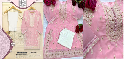 101 Mushq Fox Georgette Kurti Pant Set