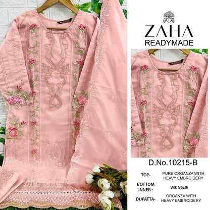 10215 Zaha Organza Pakistani Readymade Suits