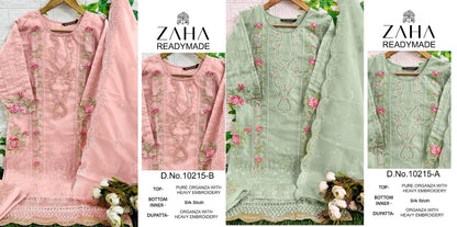 10215 Zaha Organza Pakistani Readymade Suits