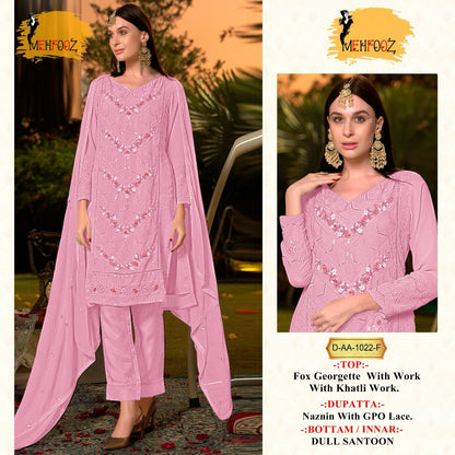 1022 Mehfooz Fox Georgette Pakistani Salwar Suits