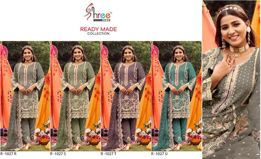 1027-Rstu Shree Fabs Organza Pakistani Readymade Suits