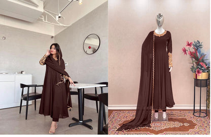 1027 Aarohi Fox Georgette Readymade Pant Style Suits