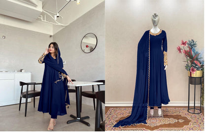 1027 Aarohi Fox Georgette Readymade Pant Style Suits