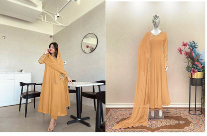 1027 Aarohi Fox Georgette Readymade Pant Style Suits