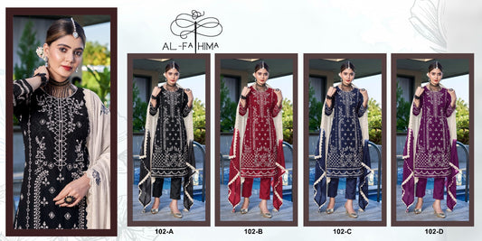 102 Al Fathima Georgette Pakistani Salwar Suits
