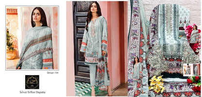103-104 Firdous Art Cotton Pakistani Patch Work Suits