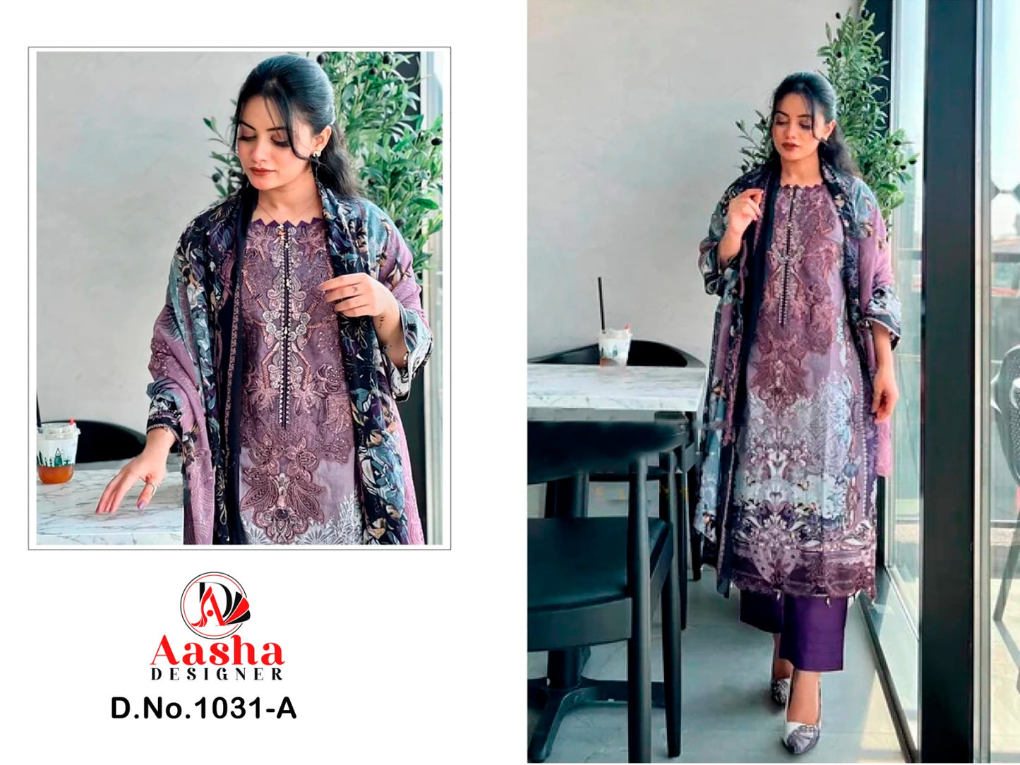 1031-Harsha Aasha Designer Cotton Pakistani Patch Work Suits