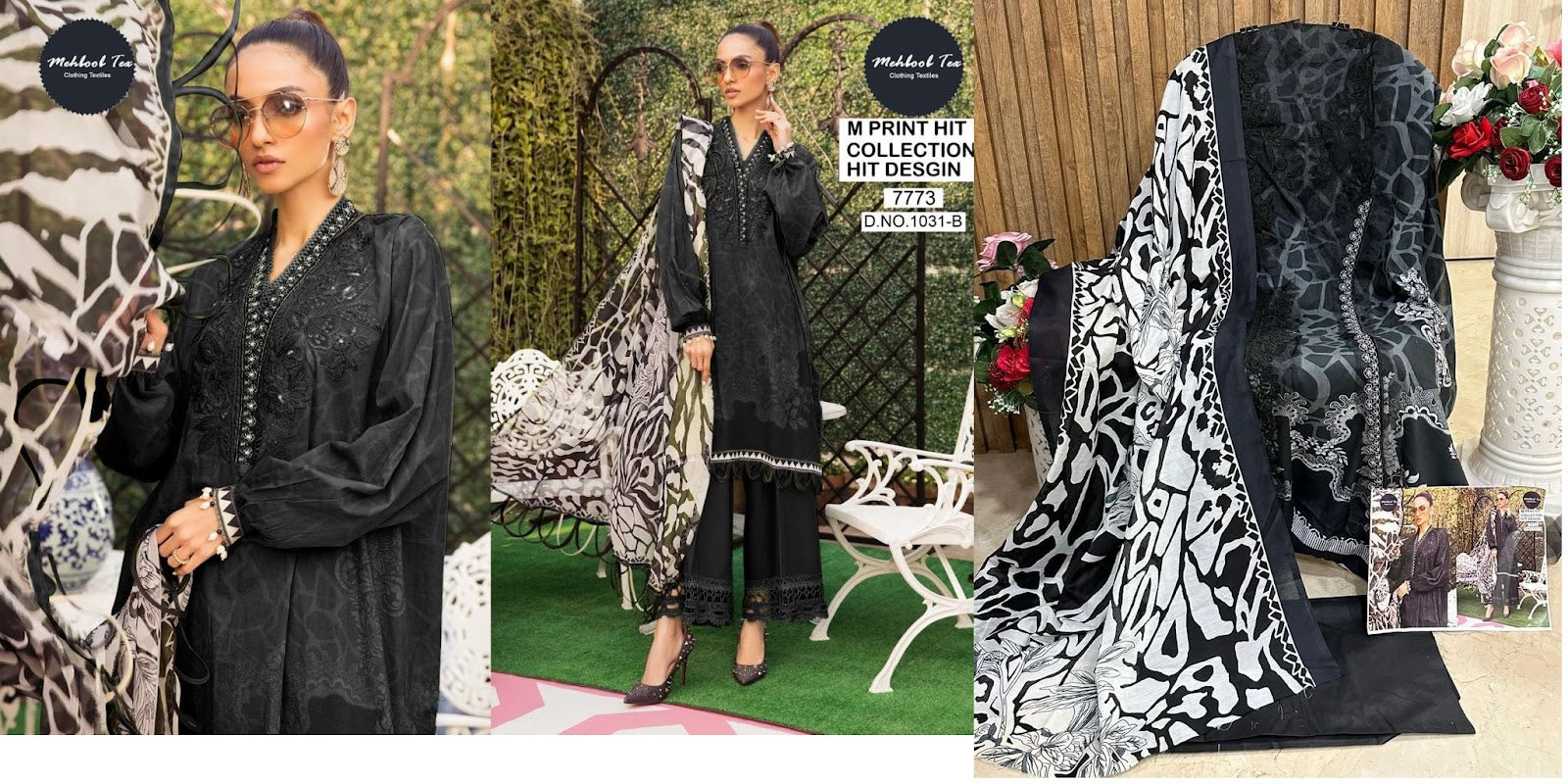 1031 Mehboob Tex Cotton Pakistani Patch Work Suits