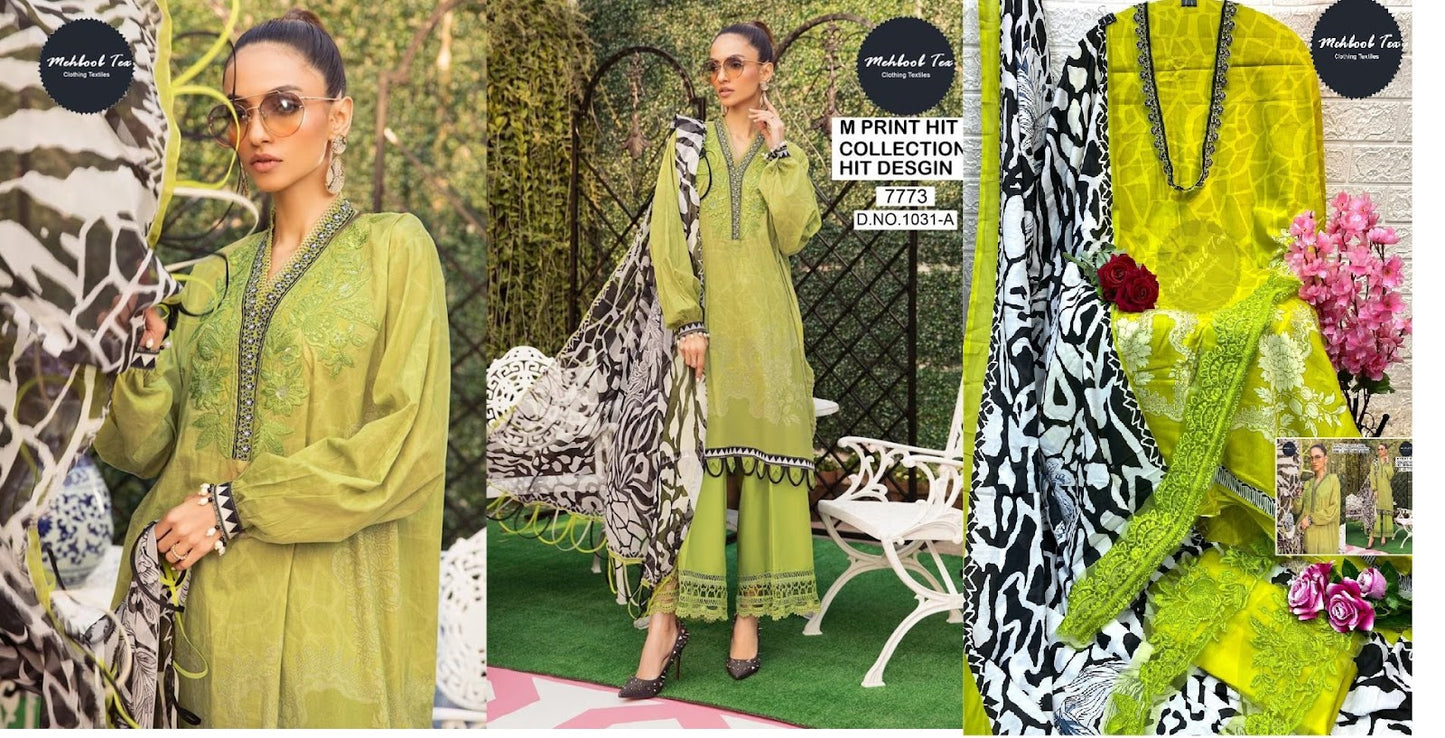 1031 Mehboob Tex Cotton Pakistani Patch Work Suits