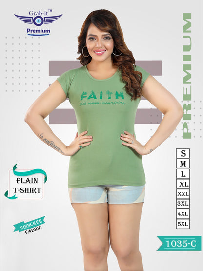 1035-C Grab It Sinker Women Tshirt