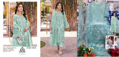 103 - Ab Amena B Visocse Pakistani Salwar Suits
