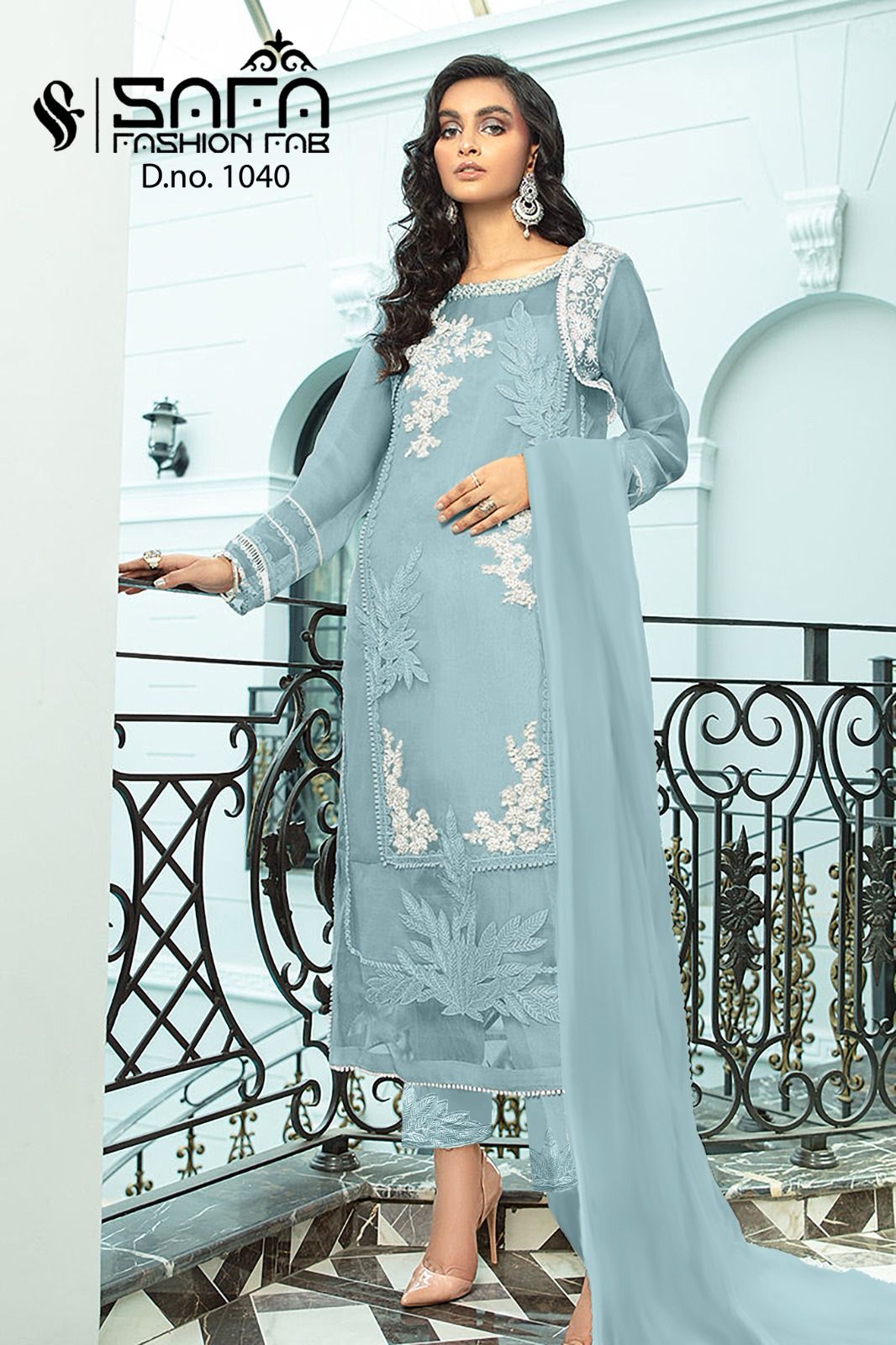 1040-2112 Safa Fashion Fab Georgette Pakistani Readymade Suits