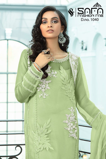 1040-2112 Safa Fashion Fab Georgette Pakistani Readymade Suits