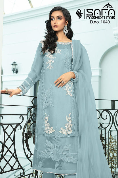1040-2112 Safa Fashion Fab Georgette Pakistani Readymade Suits