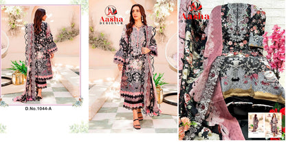 1044 Aasha Designer Cotton Pakistani Patch Work Suits