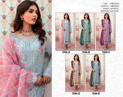 1044 Safa Creation Organza Pakistani Salwar Suits