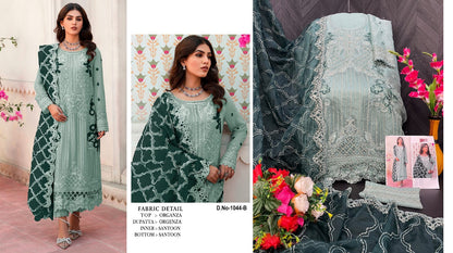 1044 Safa Creation Organza Pakistani Salwar Suits