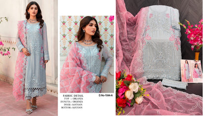 1044 Safa Creation Organza Pakistani Salwar Suits