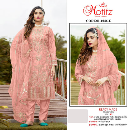 1046-Efgh Motifz Organza Pakistani Readymade Suits