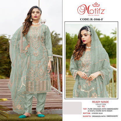 1046-Efgh Motifz Organza Pakistani Readymade Suits