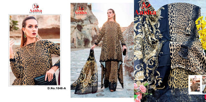 1048 Aasha Designer Cotton Pakistani Patch Work Suits