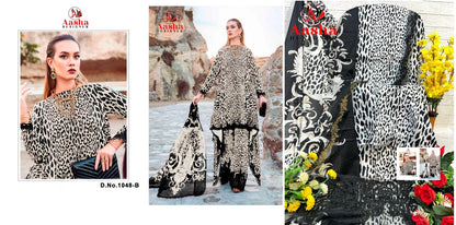 1048 Aasha Designer Cotton Pakistani Patch Work Suits