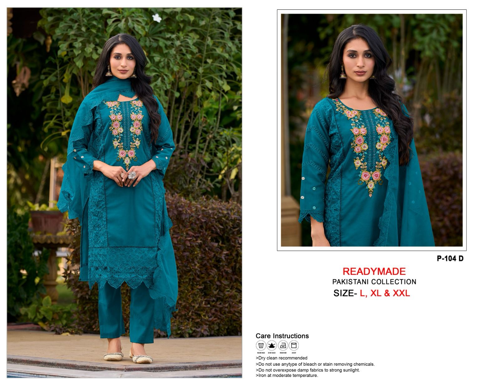 104 Ajraa Organza Pakistani Readymade Suits