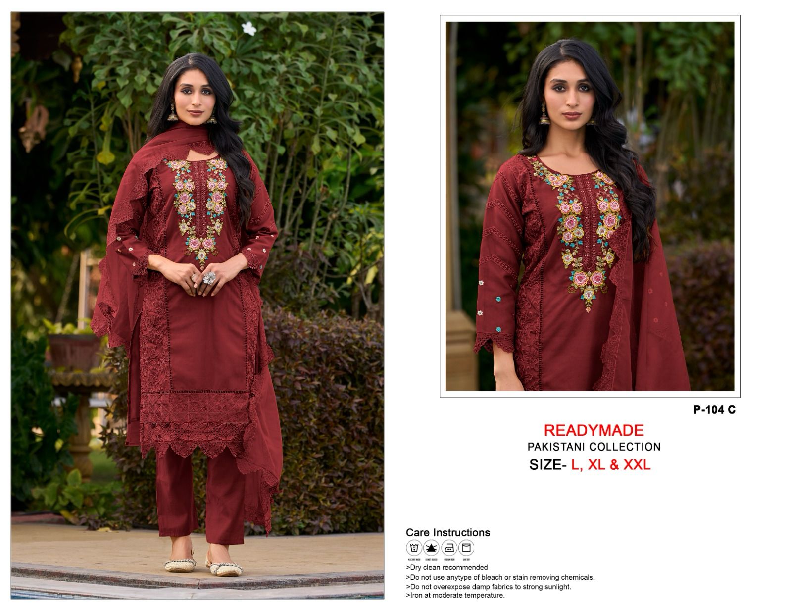 104 Ajraa Organza Pakistani Readymade Suits