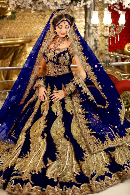 1064 Kb Series Velvet Bridal Lehenga Choli